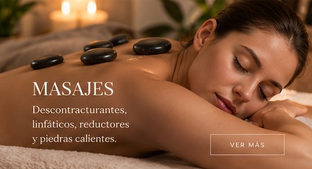 Masaje relajante con piedras calientes